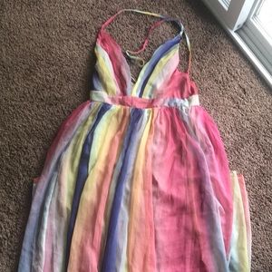 Rainbow maxi dress